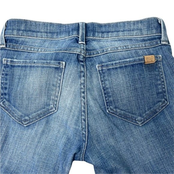 WILDFOX Women's Medium Wash 'Pamela Mid-Rise Cigarette' Skinny Jeans Size 26 EUC - Picture 4 of 10